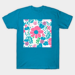 Pastel Spring flower garden 6 (MD23SPR022) T-Shirt